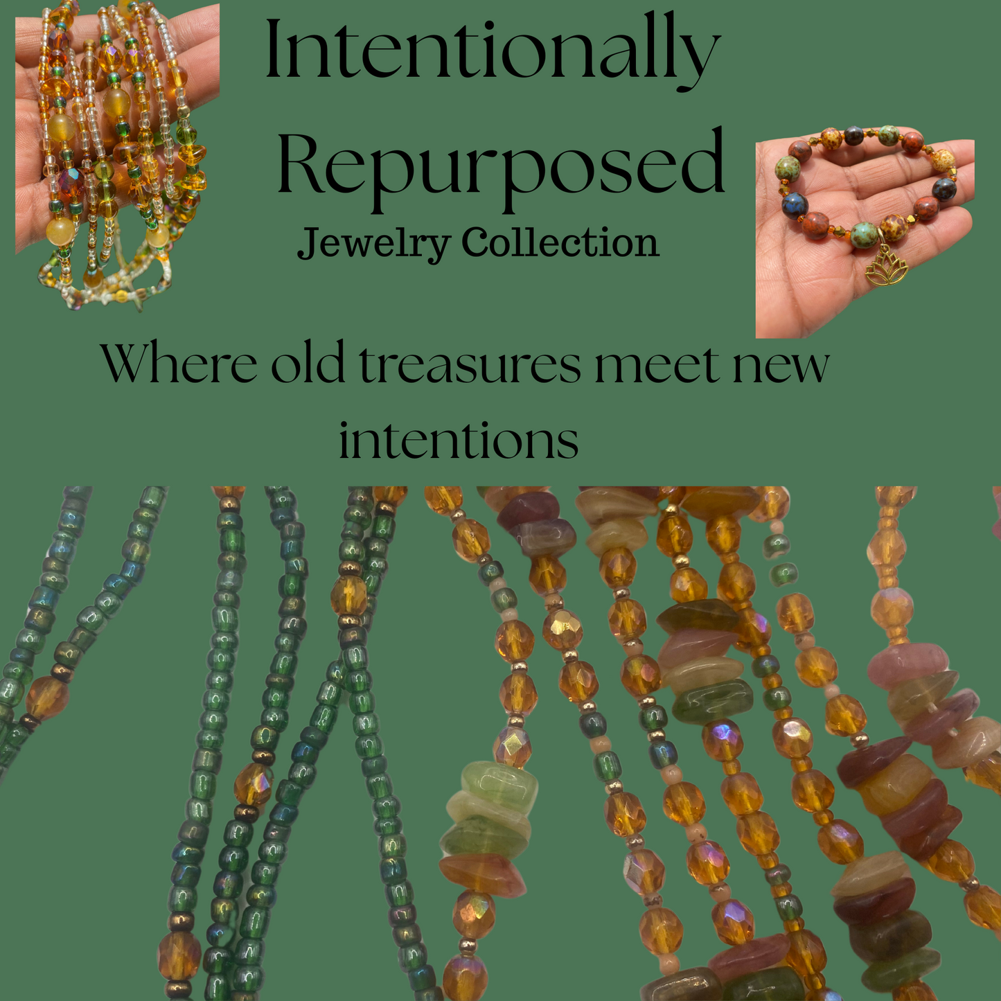 God’s Favorite – Affirmation Waist Bead for Self-Love, Faith & Divine Favor | Repurposed Quartz Jewelry