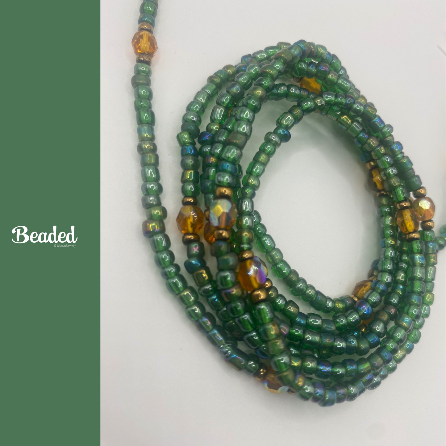 God’s Favorite – Affirmation Waist Bead for Self-Love, Faith & Divine Favor | Repurposed Quartz Jewelry