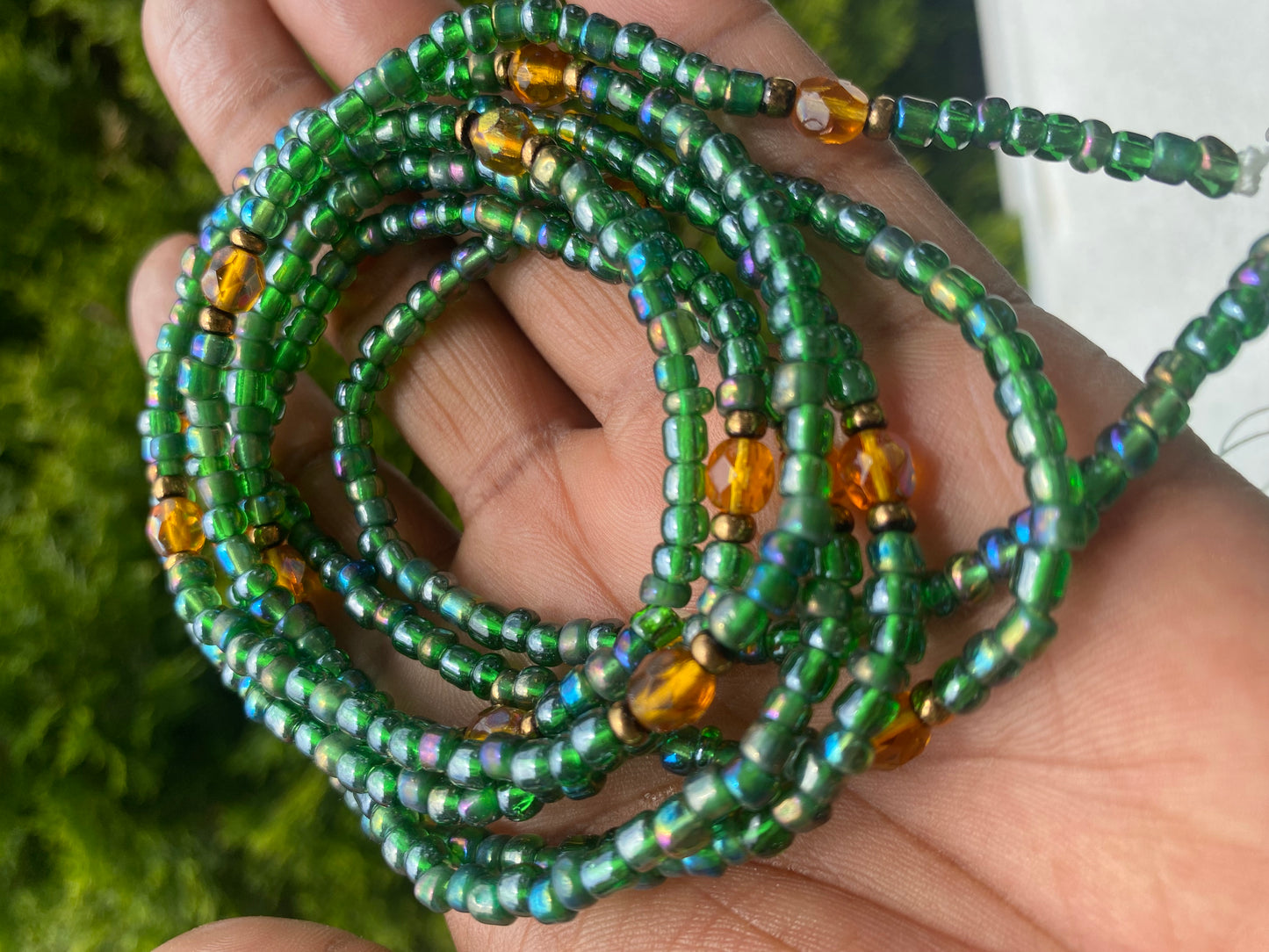 God’s Favorite – Affirmation Waist Bead for Self-Love, Faith & Divine Favor | Repurposed Quartz Jewelry