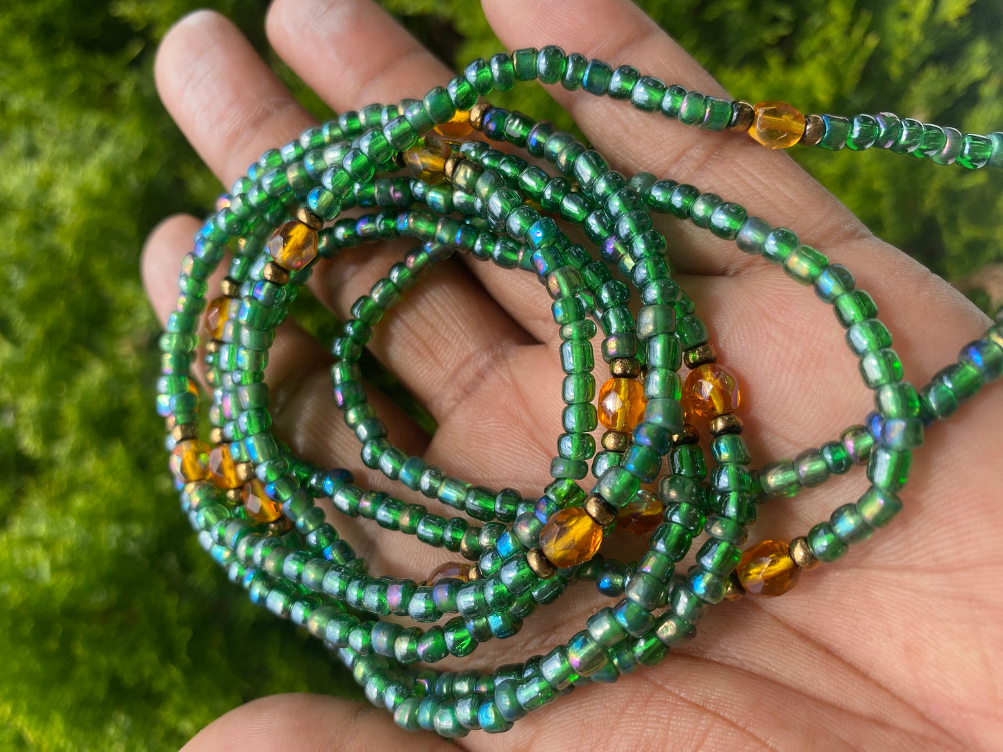 God’s Favorite – Affirmation Waist Bead for Self-Love, Faith & Divine Favor | Repurposed Quartz Jewelry