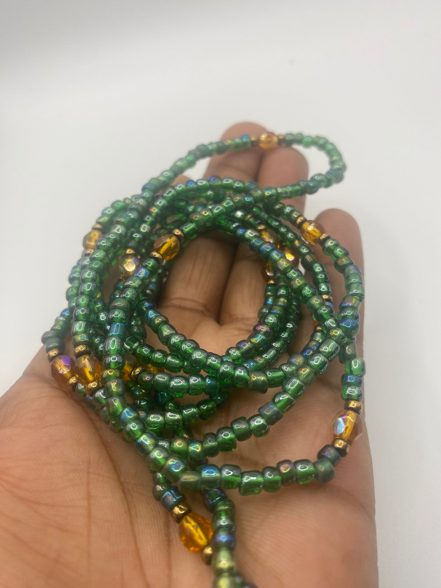 God’s Favorite – Affirmation Waist Bead for Self-Love, Faith & Divine Favor | Repurposed Quartz Jewelry