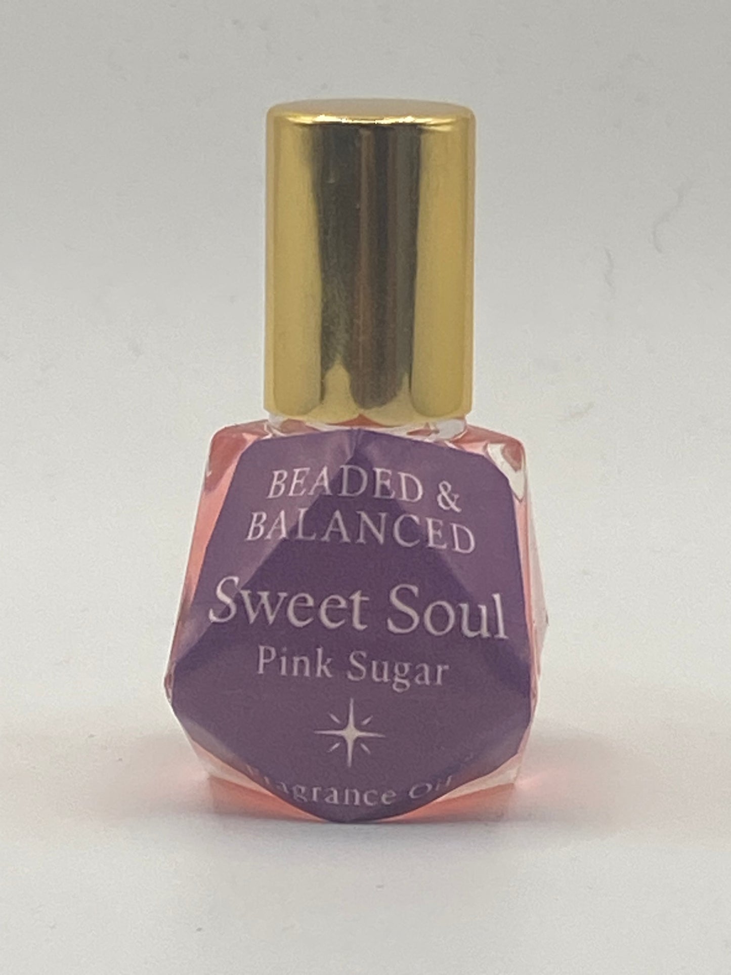 ✨ Mini Ritual Body Oils – 8mL Polygonal Bottle | Sweet Soul Pink Sugar & Tender Aura Baby Powder