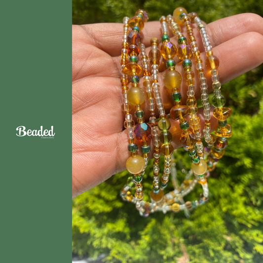 Gratitude – Gemstone Waist Bead for Grounding, Mindfulness & Emotional Balance | Repurposed Energy Jewelry