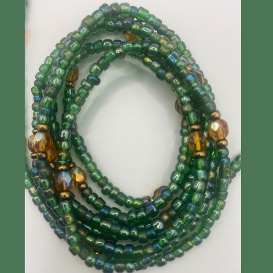 God’s Favorite – Affirmation Waist Bead for Self-Love, Faith & Divine Favor | Repurposed Quartz Jewelry