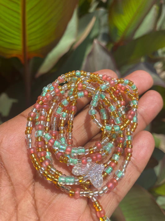 🦋 

“Becoming Her” Butterfly Waist Bead– Transformation • Grace • Growth