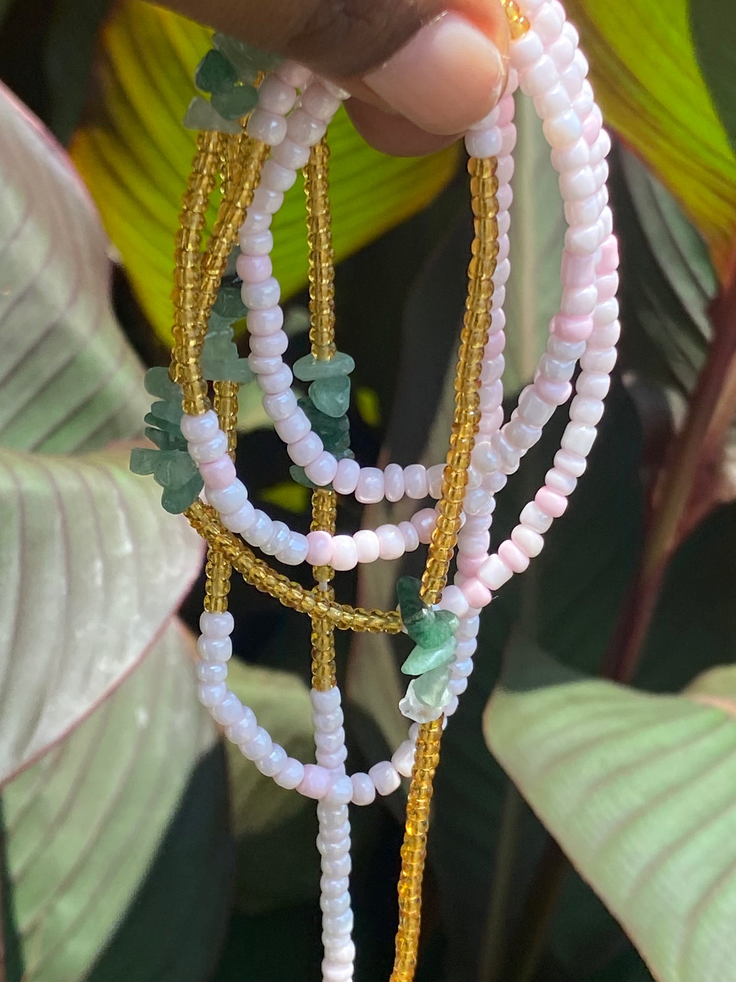 “Love Me Again” Aventurine Waist Bead